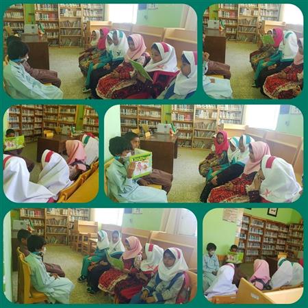 قصه گویی و معرفی کتاب برای اعضا کودک کتابخانه